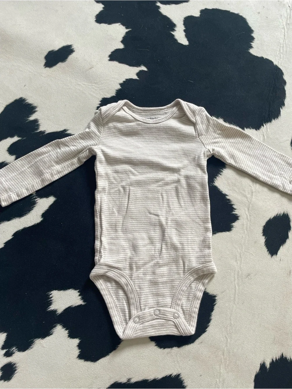 2/$12 Carters Neutral Elephant Baby Onesies & Pants Set
